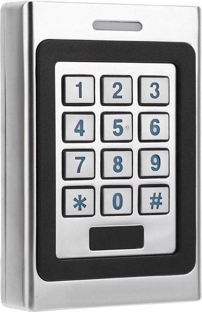 Wasserdichte Zugangskontrolltastatur IP67 mit Passwort und 125KHz RFID-Kartenzugang in Schwarz von Painter aus Zinklegierung - Bild 1