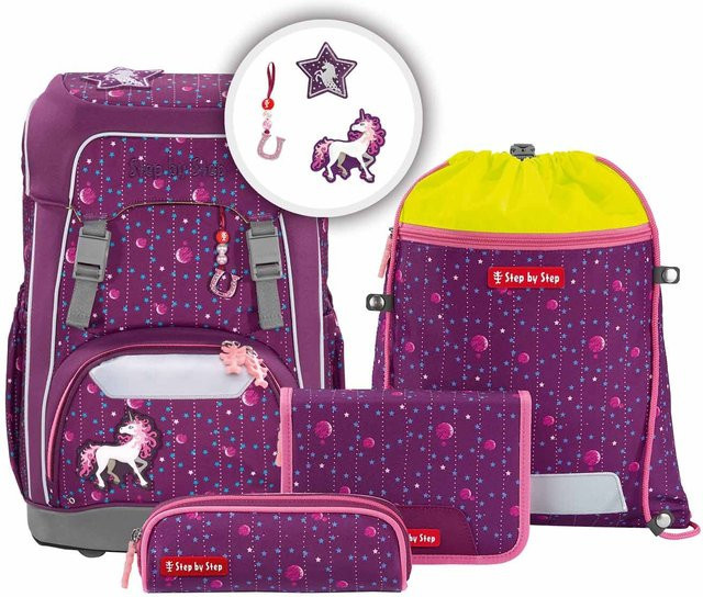 Step by Step GIANT Schulranzen-Set 5-teilig Dreamy Unicorn Nuala in Lila - Bild 1