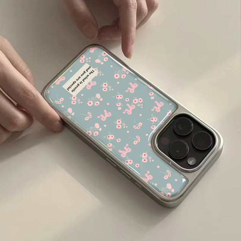 Stoßfeste DecoPhone Handyhülle mit Hydrogel-Rückplatte für iPhone 17, 16, 15, 14 Pro Max in Silber - Bild 2