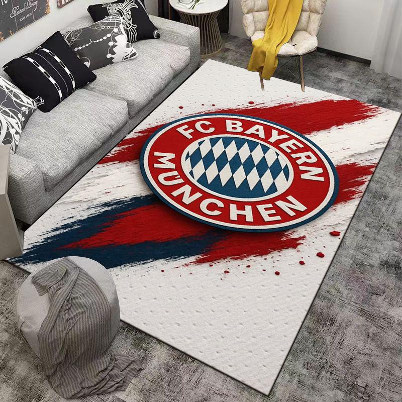 FC Bayern München Logo Teppich von Pacific Home Textiles mit Pinselstrich-Design in Rot und Blau, B/H: 60 x 40 cm - Bild 6