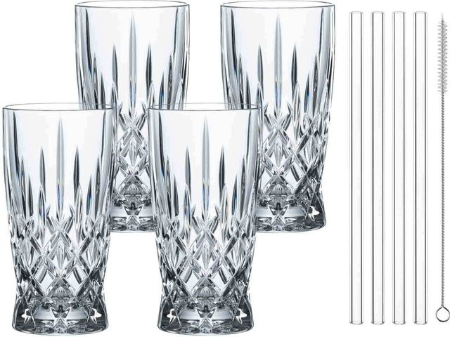 Nachtmann Latte Macchiato Set Noblesse aus Kristallglas, transparent, 8er Set, 350 ml pro Glas - Bild 1