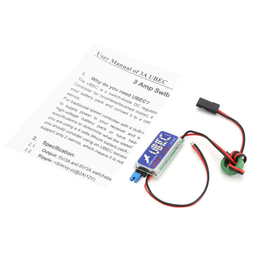 Hobbywing UBEC Max 5A Schaltregler 5V/6V für 2-6S Lipo RC Hubschrauber Flugzeug und Drohnen - Bild 2