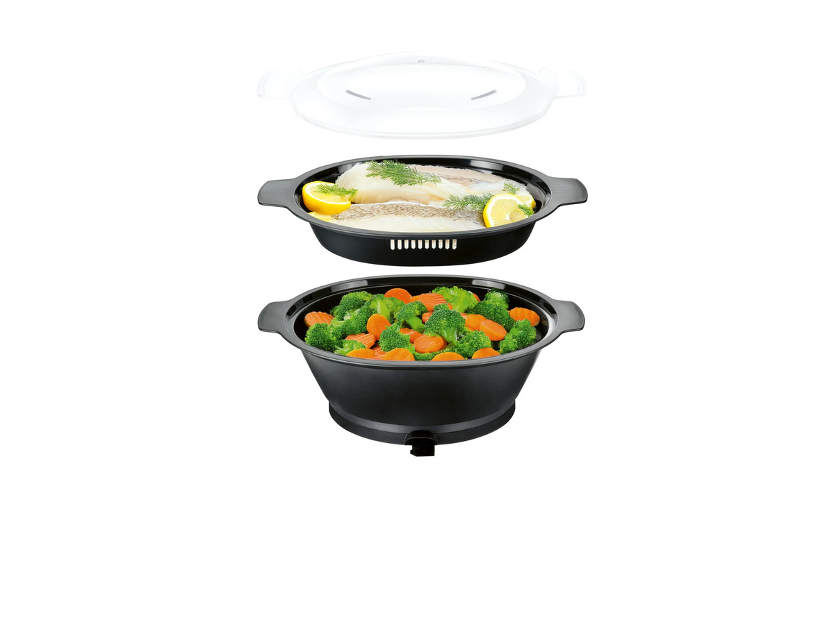 SILVERCREST Dampfgaraufsatz für Monsieur Cuisine compact SMCCD 3 A1 in Schwarz - Bild 2