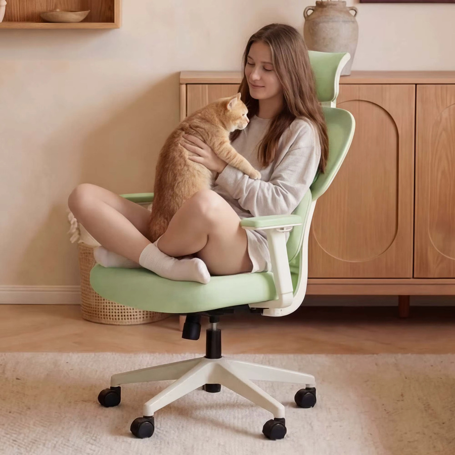 WELAX S3 Pro Ergonomischer Bürostuhl in Schwarz mit Kopfstütze und Lendenwirbelstütze, moderner Schreibtischstuhl mit Rollen für Homeoffice und Gaming - Bild 2