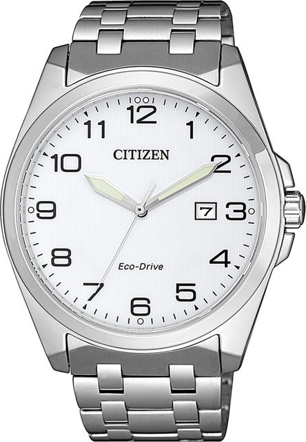 Citizen Armbanduhr, Solar, Edelstahl, Weiß, 41 mm, Herren - Bild 1