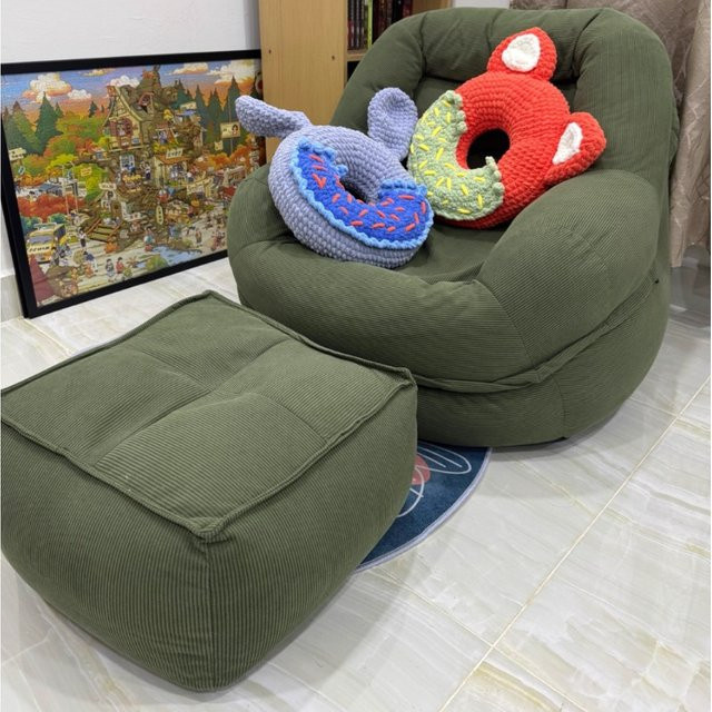 LIUSHADUOLA Tatami Liegesofa in Grün für Wohnzimmer und kleine Wohnungen - Bild 1