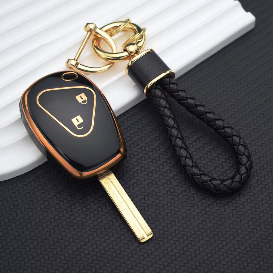 DAEFAR TPU Schutzhülle für Renault Modus, Clio 3, Twingo und Kangoo Fernbedienungs-Schlüsselgehäuse mit Schlüsselanhänger - Bild 3