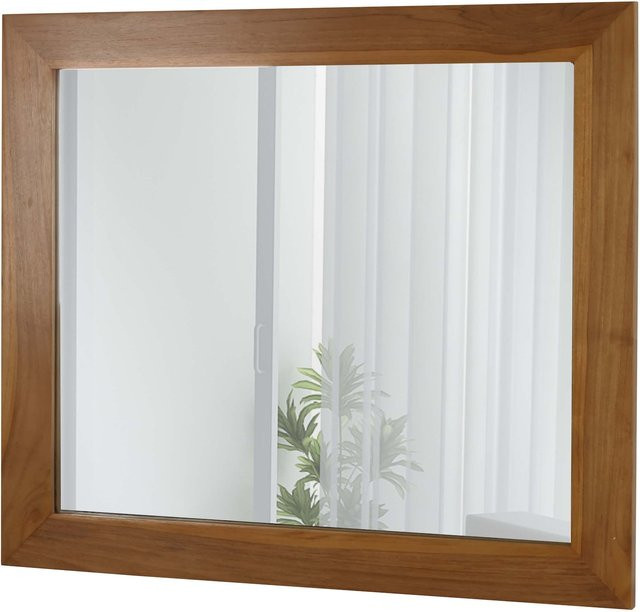 MCW Teak-Wandspiegel in Braun, B/H: 71 x 80 cm - Bild 1