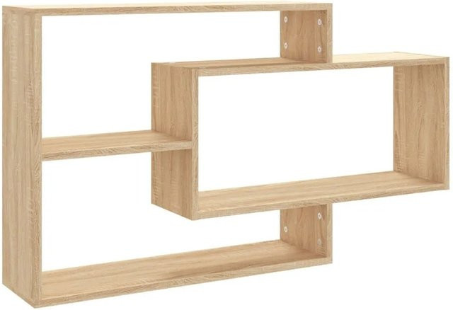 vidaXL Wandregal Sonoma-Eiche aus Holzwerkstoff, Farbe Braun, B/T/H: 104 x 20 x 58,5 cm - Bild 1
