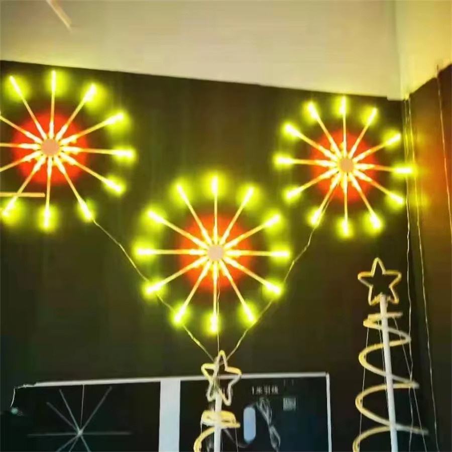 PAMNNY RGB LED Feuerwerk Lichterkette mit Fernbedienung, Wasserdichte Star-Lichtergirlande in Multicolour für Weihnachtsdeko, Garten und Party - Bild 5