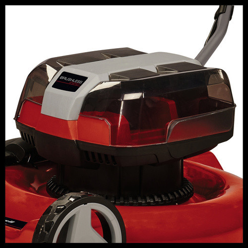 Einhell Power X-Change Akku-Rasenmäher GE-CM 36/48 Li M-Solo in Rot-Schwarz mit Seitenauswurf-Kit - Bild 2