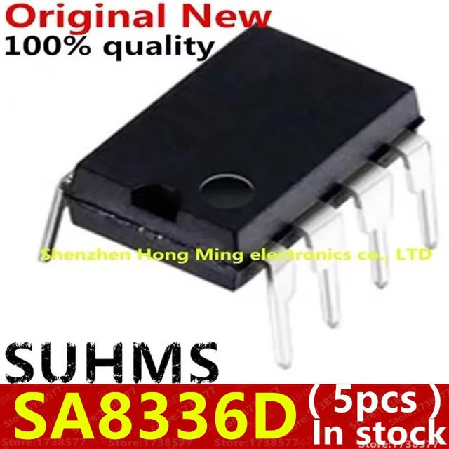 5 Stück SA8336D DIP-8 integrierter Schaltkreis in Schwarz von SUHMS - Bild 1