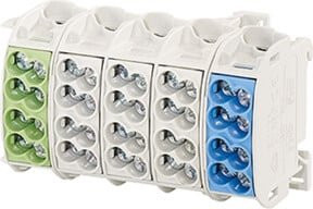 Hensel Hauptleiterabzweigklemme KKL 54, 5-polig, 4x 1x25qmm, multicolor - Bild 1