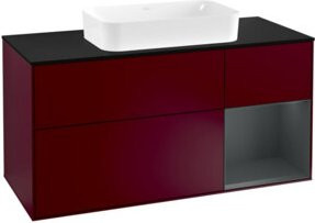 V&B Waschtischunterschrank Finion in Platinbraun matt lackiert, Breite: 120 cm, Tiefe: 50,1 cm, Höhe: 50,1 cm - Bild 1