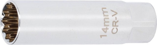 TOMTOP JMS Magnetische Zündkerzennuss Universal Ultra Dünnwand Spezial Ausbauwerkzeug 12 Punkt aus Chrom-Vanadium in Silber, Antrieb 3/8 Zoll, 14mm und 16mm - Bild 1