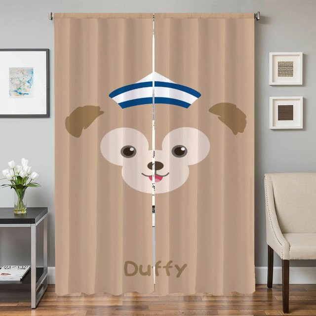 D-duffy-y Verdunklungsvorhänge Set aus 2 Stück für Küche, Wohnzimmer und Schlafzimmer, Farbe Beige, Breite: 50 cm, Höhe: 70 cm - Bild 1