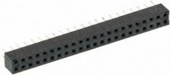 Molex Einbau-Buchsenleiste Standard Schwarz Gold 44 Pol 2.00mm Rastermaß - Bild 1