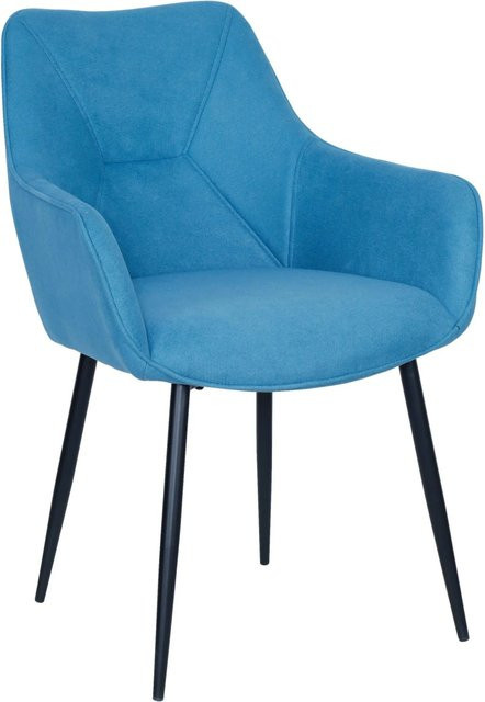 Mömax Armlehnstuhl Elena in Türkis und Schwarz mit Metallgestell und Stoffbezug, B/T/H: 120 x 60 x 85 cm - Bild 1