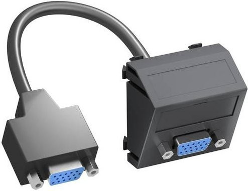 OBO Bettermann Abdeckung Multimediaträger, Grau, B: 4,5 cm, H: 4,5 cm, T: 2,6 cm - Bild 1