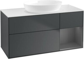 V&B Waschtischunterschrank Finion in Grau lackiert, Breite: 120 cm, Tiefe: 50,1 cm, Höhe: 50,1 cm - Bild 1