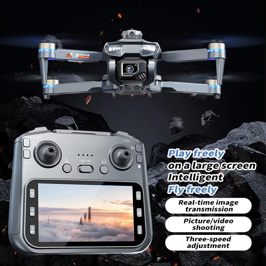 AE19 Faltbare Quadrocopter-Spielzeugdrohne in Grau mit 8K Dualkamera und Hindernisvermeidung - Bild 5
