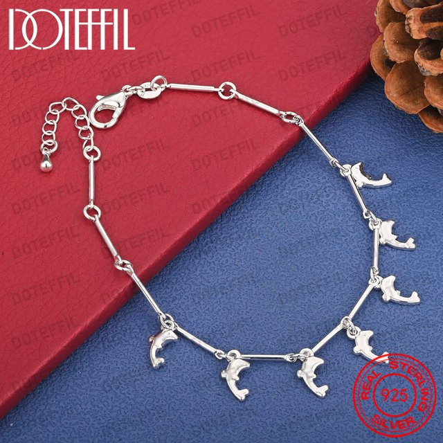 DOTEFFIL Armband 925 Silber, Delfin, Damen - Bild 1