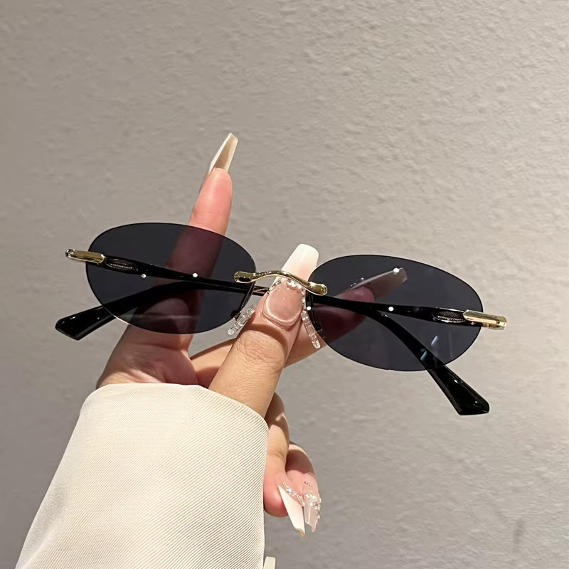 KAMMPT Sonnenbrille, randlos, oval, Damen, Metall - Bild 1