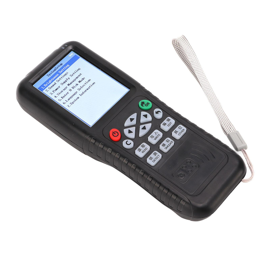 Neoglint Handheld IC ID Kartenkopierer Reader Writer Duplicator Cloner für Türzugangskontrolle 125-500 kHz in Schwarz mit NFC-Funktion - Bild 4
