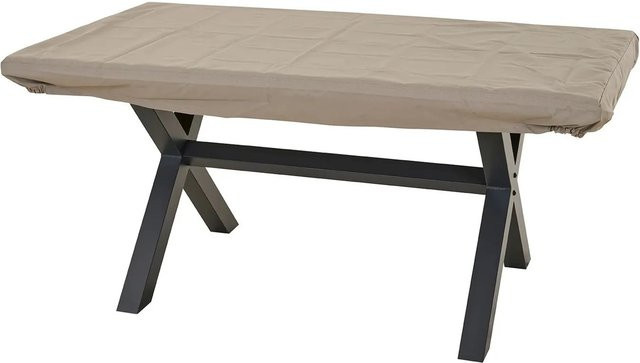 Siena Garden Schutzhülle für Tisch, Beige, B: 160 cm, T: 100 cm, H: 15 cm - Bild 1