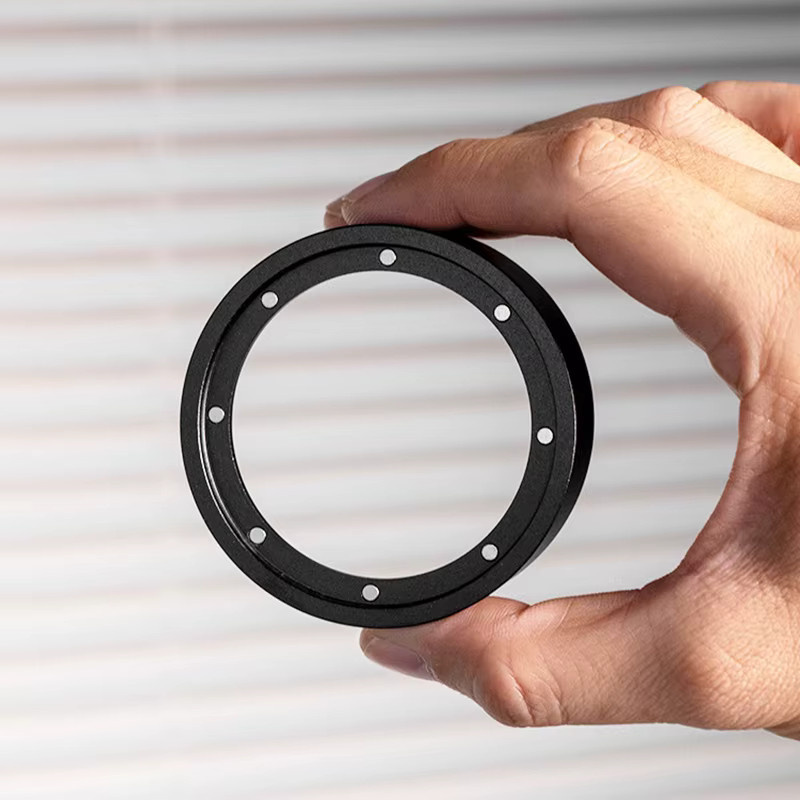 OANKR Magnetischer Espresso-Dosiertrichter aus Edelstahl in Schwarz für Siebträger, erhältlich in 51 mm, 53 mm und 58 mm - Bild 2