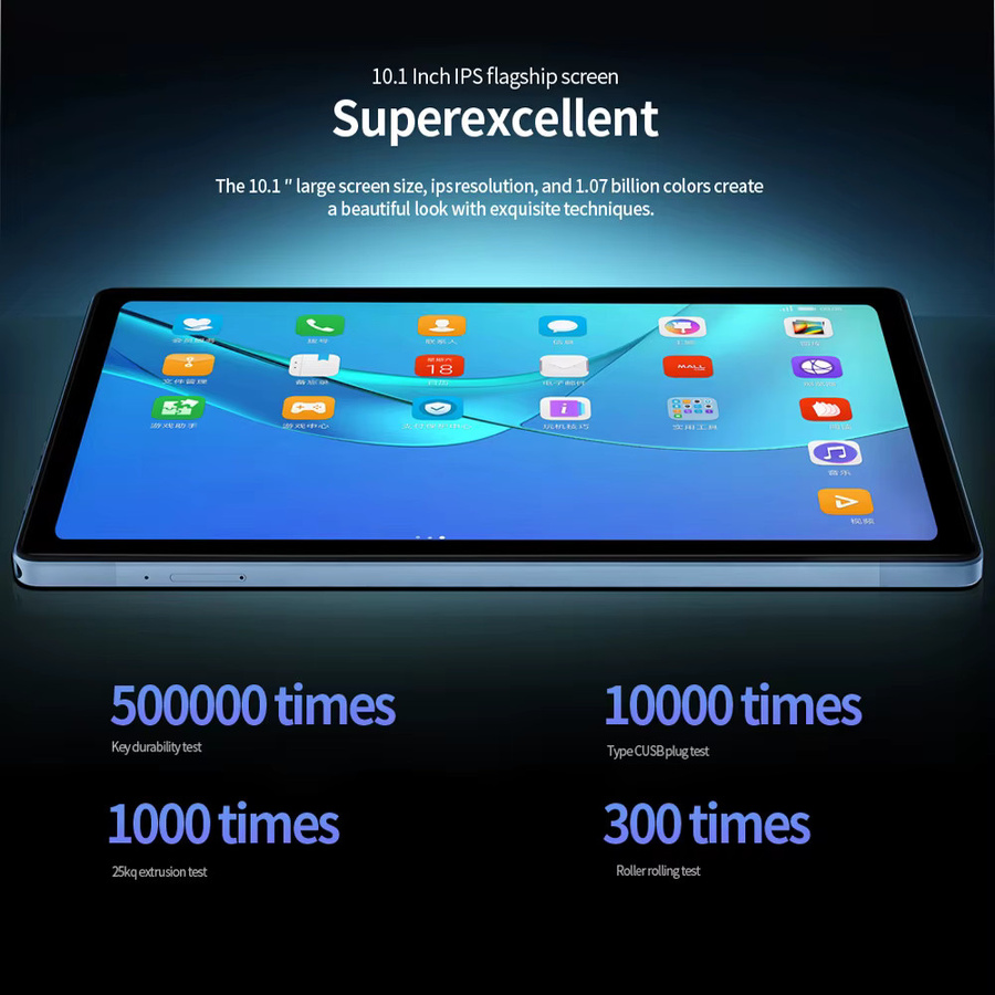 Android 13 Tablet mit 10,1 Zoll Display, Octa-Core, 8GB RAM, 256GB ROM, Dual 4G LTE, WLAN und Bluetooth in Blau - Bild 6