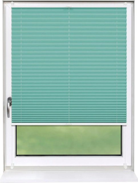 Deco-Raum Plissee Basic Klemmfix in Türkis, blickdicht, Breite: 100 cm, Höhe: 150 cm - Bild 1