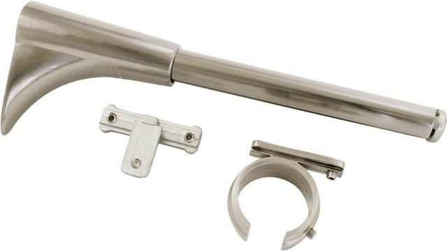 Gardinia Universal Windsor Vorhangstangen-Träger für 1- und 2-Lauf, Ø 25 mm, Edelstahl-Optik, Silber - Bild 1