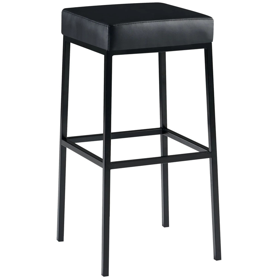 DELUKE Barhocker BIDAN aus Kunstleder in Schwarz, B/T/H: 37 x 37 x 78 cm - Bild 2