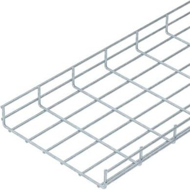 OBO Bettermann Gitterrinne aus Edelstahl in Silber, B/H: 30,0 x 5,5 cm, Länge: 3 m - Bild 1