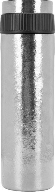 CosyHome Isolierte Tee-Infusionsflasche mit mechanischer Temperaturanzeige, Doppelwandige Vakuum-Wasserflasche, Grau/Silber, 420 ml - Bild 1