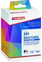 edding Tintenpatronen Set kompatibel mit Brother LC-123 in Schwarz, Cyan, Magenta und Gelb - Bild 1