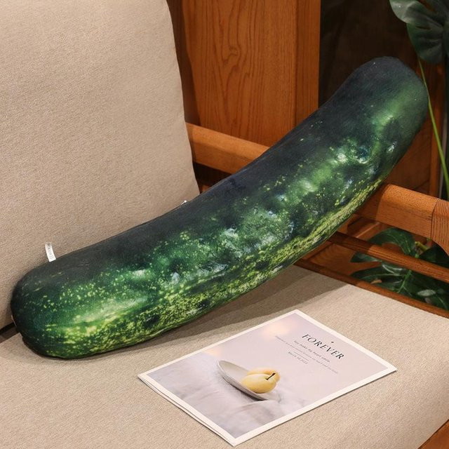 Yiran Health & Beauty Plüsch Simulation Gemüse Obst Lebensmittel, Plüschtier, Grün - Bild 1