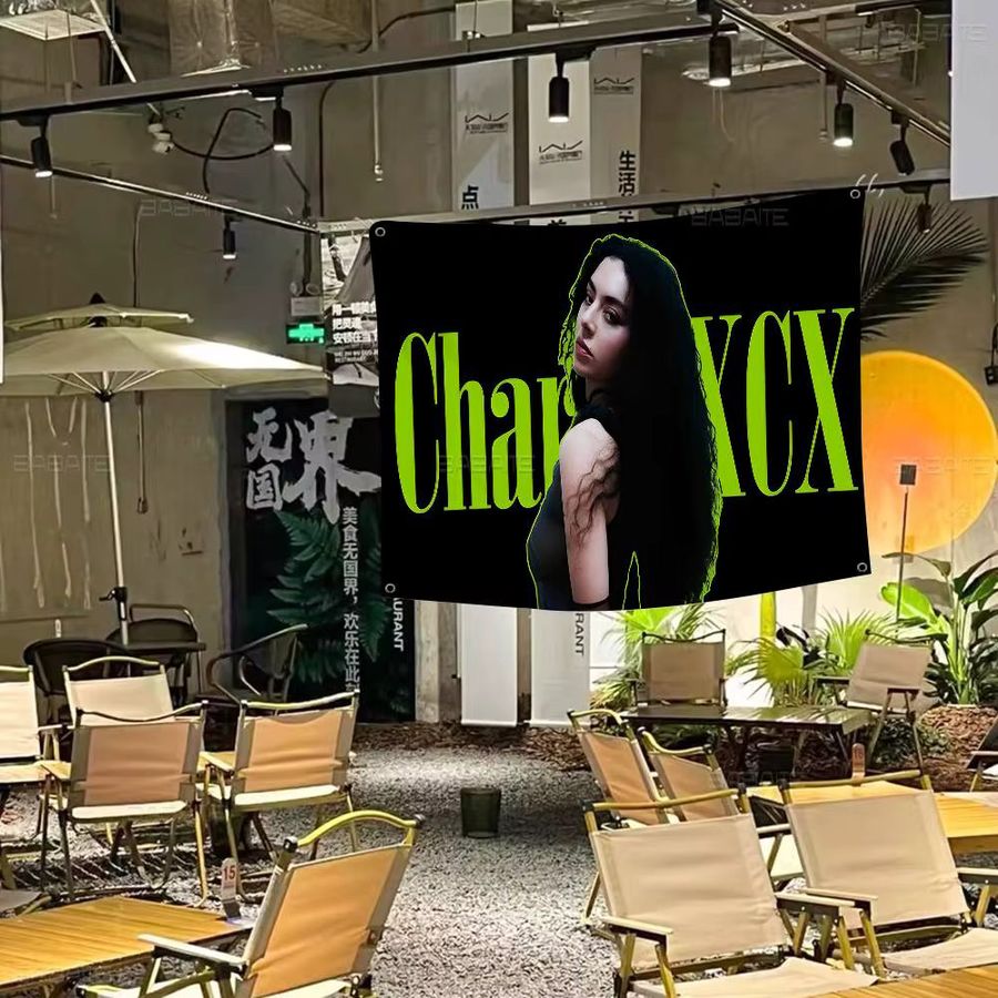 Potdemiel Charli XCX Brat DIY Wandflagge als Deko-Banner für Wohnzimmer und Wohnheim - Bild 6