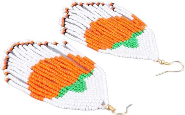 GoolRC Ohrringe mit Perlen, orange, Damen - Bild 1