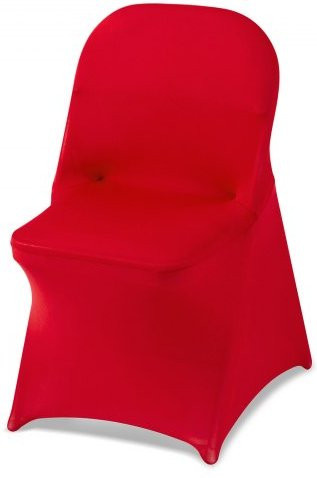 VEVOR Stuhlhussen 50er Set aus Polyester-Spandex in Rot, elastische Stuhlbezüge für Esszimmer und Bankette, B/T/H: 45 x 46 x 77 cm - Bild 1
