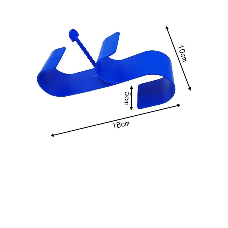 Pool Skimmer Haken mit Doppelhaken und verstellbarem Teleskop-Mast in Grau - Bild 6
