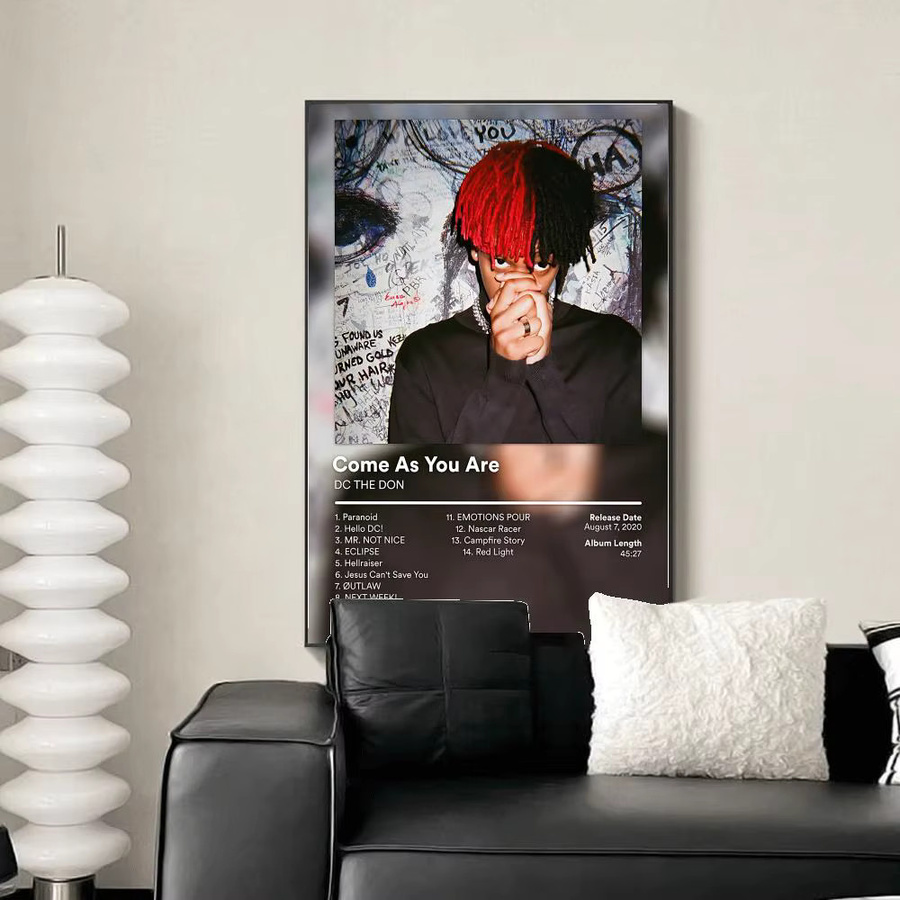 D-DC THE DON Rapper Musik-Poster, wasserfester Wanddruck in Schwarz und Multicolour, Rechteckig, Breite: 20 cm, Höhe: 15 cm - Bild 3