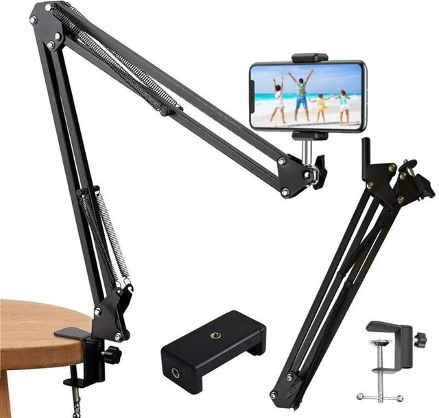Anker Flexibles Arm-Stativ für Handyhalterung in Schwarz für Desktop und Laptop zur Video- und Überkopfaufnahme - Bild 1
