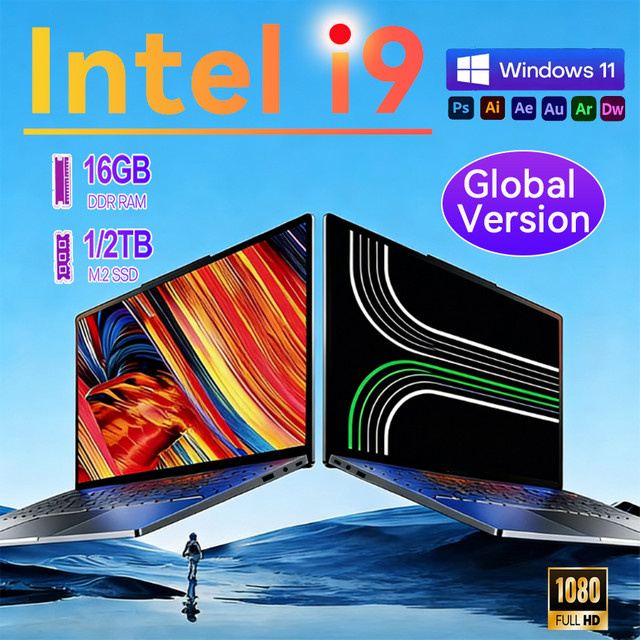 FUCHU Gaming-Laptop 14,1 Zoll in Silber mit Intel Core i9-10980HK, 16GB RAM und 500GB M.2 SSD, Windows 11, 4K HD Display - Bild 1