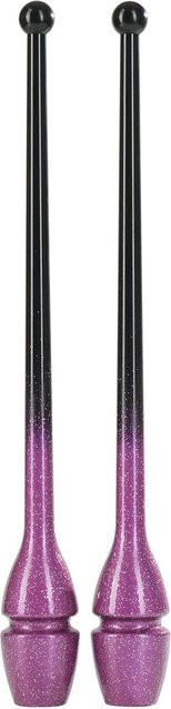 Chose One Rhythmische Sportgymnastik Keule, Bunter Glitzer-Farbverlauf, 35CM - Bild 1