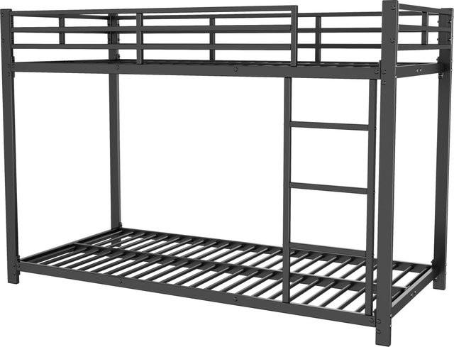 okwish Etagenbett aus Metall für Kinder in Schwarz, B/T/H: 90 x 200 x 140 cm - Bild 1