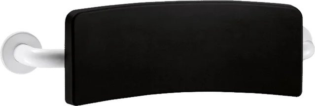 Delabie Komfort-Rückenlehne für WC aus Nylon, Wandmontage, Weiß oder Schwarz, B/T/H: 57,5 x 17,3 x 15,0 cm - Bild 1