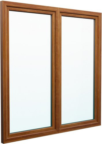 Josef Meeth Fenster und Türen Energiespar-Fenster Dreh/Dreh-Kipp goldfarben B: 95 cm, H: 120 cm - Bild 1