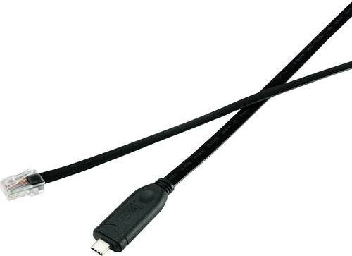 Renkforce USB-C auf RJ45 Ethernet Adapterkabel Schwarz, Länge: 1,80 m - Bild 1